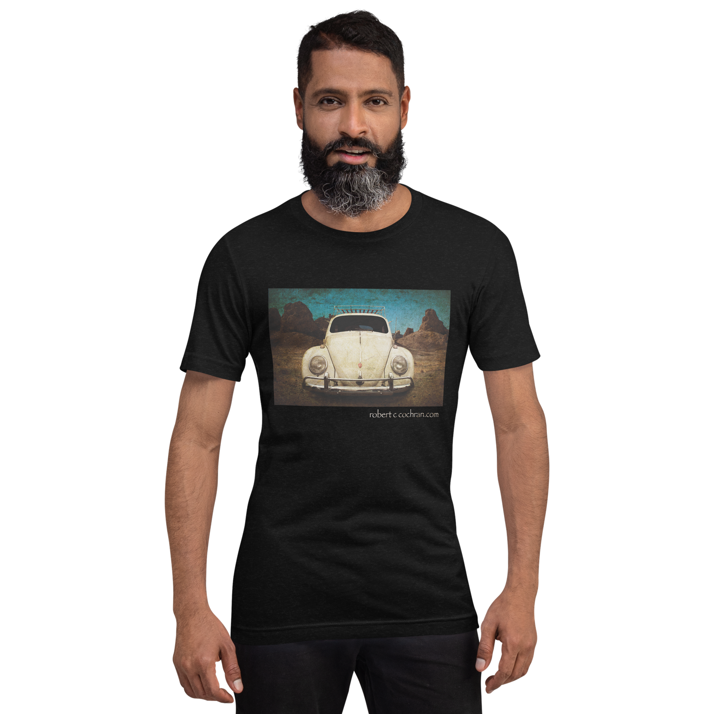 VW Beetle In The Desert_Unisex t-shirt